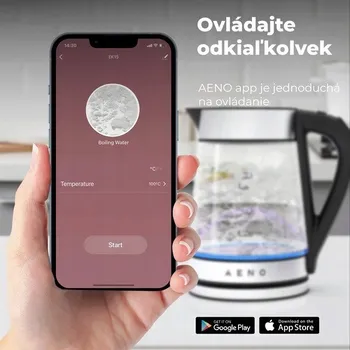 Rychlovarná konvice Rychlovarná konvice AENO EK1S 2200 W 1,7 l černá