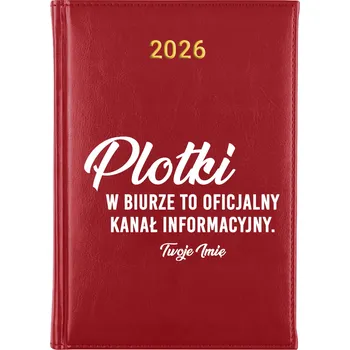 Diář Knižní kalendář 2026 A5 červený