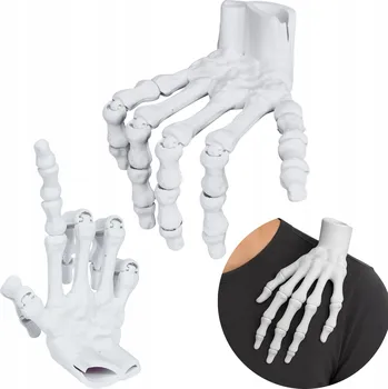 Party dekorace POHYBLIVÁ RUKA KOSTRA DEKORACE HALLOWEEN S POHYBLIVÝMI PRSTY