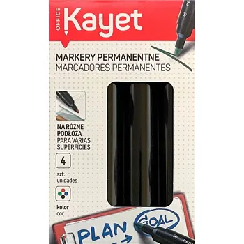 Permanentní popisovač vícebarevný Kayet 4 ks
