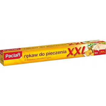 Pečicí papír Paclan Rukáv na pečení XXL 5 m x 35 cm s klipy – žáruvzdorný, na maso i ryby