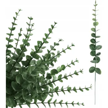 umělá květina UMĚLÝ EUKALYPTUS ZELENÝ UMĚLÉ KVĚTY KYTICE DEKORACE VÁZA 38 Cm