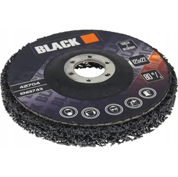 Brusný kotouč BRUSNÝ KOTOUČ BRUSNÝ KOTOUČ NA ODSTRAŇOVÁNÍ RZI NETKANÁ TEXTILIE METAL INOX 125 BLACK