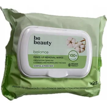 Odličovací ubrousek Be Beauty odličovací ubrousky Balance pro normální a smíšenou pleť - 25 ks s víčkem