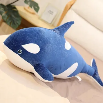 plyšák Plyšák poduška VELKÝ měkký delfín orka 75 cm