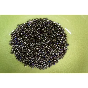 Dětské navlékací korálky Korálky PRECIOSA rokajl vel.11/0 - hnědý kovový IRIS - 10g