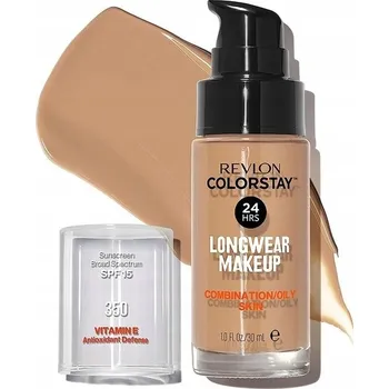 Podkladová báze na tvář Revlon Colorstay Podkladová Báze Krycí Make-up pro Mastnou a Smíšenou Pleť. 350 Rich Tan