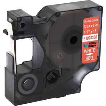 Pásek do tiskárny Páska Specmark pro DYMO D1 1978366 Durable 12mm x 5,5m červená, bílý potisk