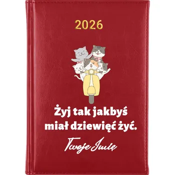Kalendář Knižní kalendář 2026 A5 červený