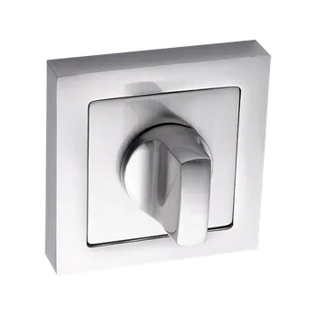 Dveřní kování Kuchinox ROZETA hranatá wc satina