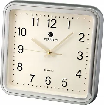 Hodiny Nástěnné hodiny Perfect stříbrné 27,8 cm
