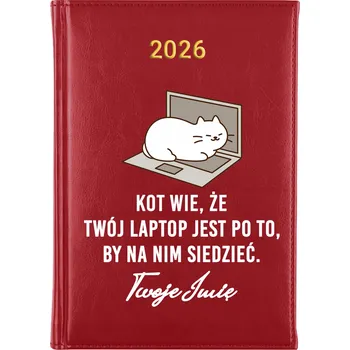Kalendář Knižní kalendář 2026 A5 červený