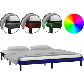 Postel Manželská postel 200x200 černá