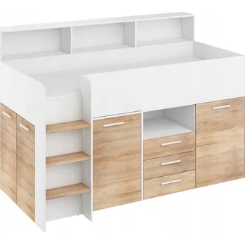 Postel Jednolůžková postel imitace dřeva Nejlevnějšínábytek.cz 80x200 cm, odstíny hnědé