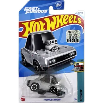 autíčko 70 Dodge Charger Silver - HOT WHEELS