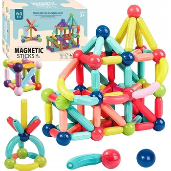 ostatní stavebnice Magnetické Stavebnice Gotel Magnetické Stavebnice 64