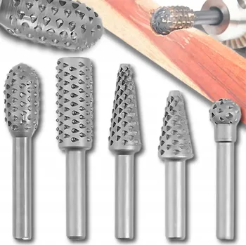 Vrták STOPKOVÉ RAŠPLE FRÉZY NA DŘEVO 5 ks