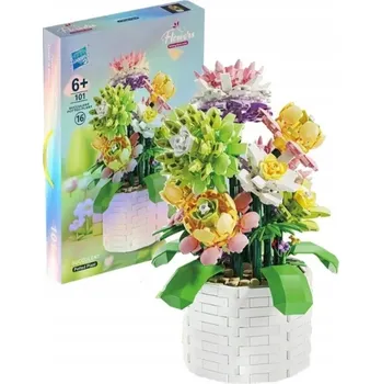 ostatní stavebnice STAVEBNICE SADA - KYTICE KVĚTIN DIY flowers NA DÁREK 1059 dílů
