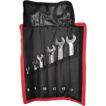 Klíč OČKOPLOCHÉ KLÍČE 6-17 MM 6 KS. plétvané JOBI