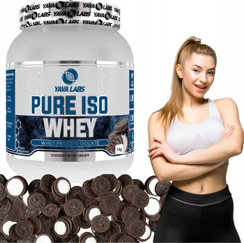 Protein Yava Labs Pure Iso Whey 1 kg Proteinový Izolát - Příchuť Oreo Cookies (Sušenky s Krémem)