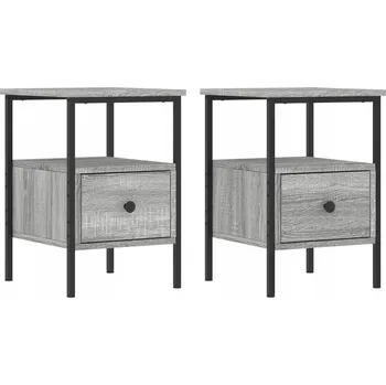 Noční stolek Noční stolky šedé dub sonoma 34x36x50 cm