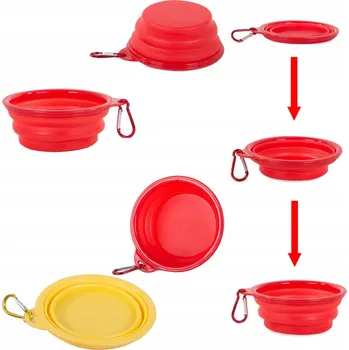 Miska pro psa SILIKONOVÁ MISKA PRO PSA SKLÁDACÍ CESTOVNÍ 0,4L