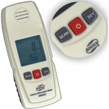 Detektor CO Detektor oxidu uhelnatého Benetech GM8805 bezdrátový