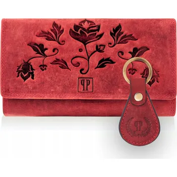 Paolo Peruzzi dámská peněženka z pravé kůže červená