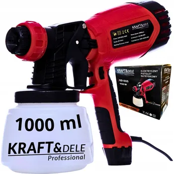 Stříkací pistole Stříkací pistole 450W 1000ml tryska 3mm akryláty laky základní nátěry