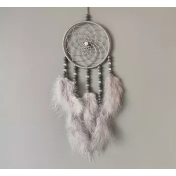 Lapač snů Lapač snů šedý č.3 - 10 x 35 cm