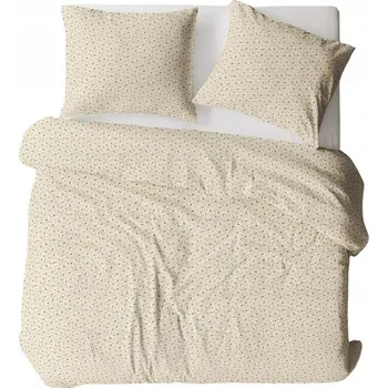 Povlečení Krepové povlečení 200x220 krémově modré květy Bielawa KARO