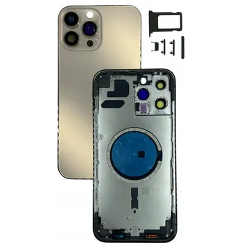Pouzdro na mobilní telefon Kompletní pouzdro ZLATÉ pro Apple iPhone 13 Pro, tělo rámeček, zadní kryt
