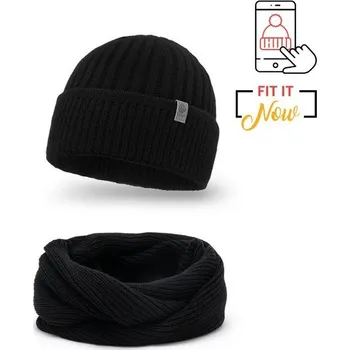 Čepice Pamami Pánský zimní set Kaewa černá One size