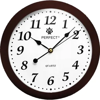 Hodiny Nástěnné hodiny Perfect hnědé 28 cm