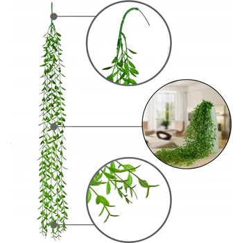 umělá květina Girlanda z listů Listnatec 100 cm Převisy Zelené stěny Dekorace na Svatební Hostina