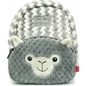 Dětský batoh Jednokomorový Batoh pro předškoláky Perletti pro chlapce i dívky, odstíny šedé a stříbrné