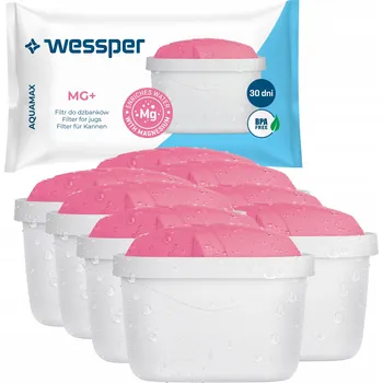 vodní filtr 8x Filtr Wessper aquamax MG+ s hořčíkem do skleněné konvice Dafi, náhradní