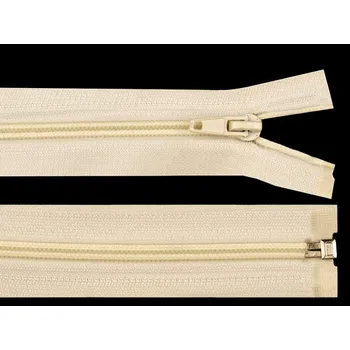 Zip Spirálový zip šíře 5 mm délka 50 cm (bundový) POL - 103 krémová nejsvět.