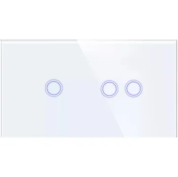 vypínač DC Smart Home Trojitý Rámeček bílý