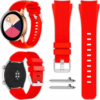 Řemínek na hodinky Řemínek Vanfone pro Samsung 20mm červený