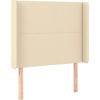 Čelo postele krémové 83x16x118/128 cm