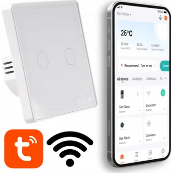 vypínač DOTYKOVÝ SPÍNAČ OSVĚTLENÍ PRO SVĚTLO DVOUPÓLOVÝ SMART TUYA