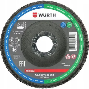 Brusný kotouč LAMELOVÝ KOTOUČ D125 G120 OTV 22.23MM WURTH 0579580321