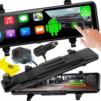 ZRCÁTKO S KAMEROU 10,88 PALCE COUVACÍ KAMERA PŘEDNÍ A ZADNÍ 2K QHD