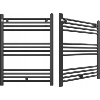 Radiátor Koupelnový radiátor vodní Granitan 384 W 600 x 800 mm černý