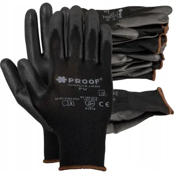 Pracovní rukavice Rukavice Proof potažené polyuretanem, velikost 11 - XXL, 12 párů
