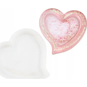 Forma na pečení Silikonová forma PODLOŽKA Srdce pro odlitky ze sádry nebo pryskyřice GH-FS292