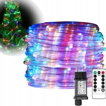Vánoční dekorace Balkónová girlanda hadice světelná 10m LED vánoční osvětlení na stromeček multicolor