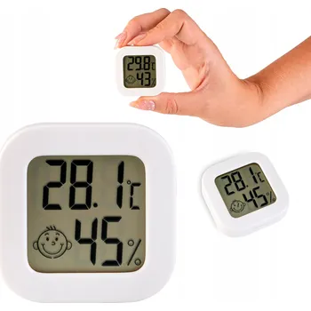 Domácí teploměr Teploměr SuperButelki TEPLOMĚR VLHKOMĚR pokojový bílý