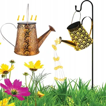 Venkovní osvětlení SOLÁRNÍ LAMPA KONVIČKA 80CM SOLÁRNÍ SVĚTLO ZAHRADNÍ DEKORACE DO ZAHRADY